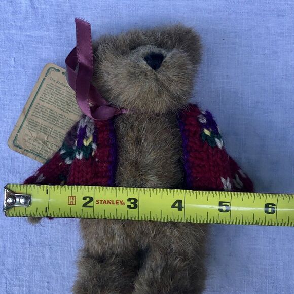 Boyds Bear Archive Collection Eden Retired 1364 Bearwear Cardigan & Tags 6” EUC - Picture 4 of 10
